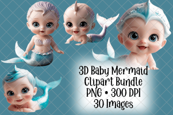 Adorable Kawaii Mermaid Clipart for Creative Projects