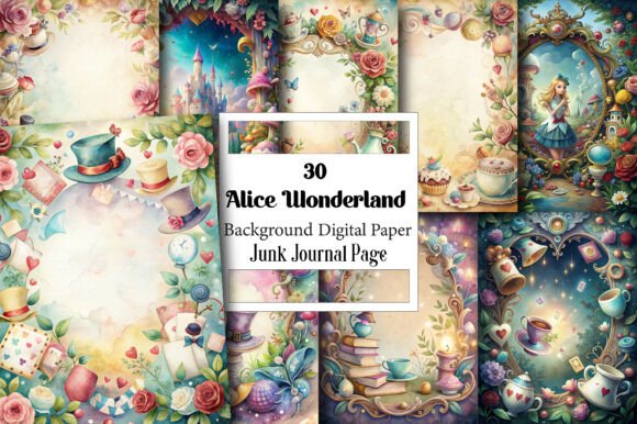 Alice Wonderland Junk Journal: A Toolkit for Visual Creativity