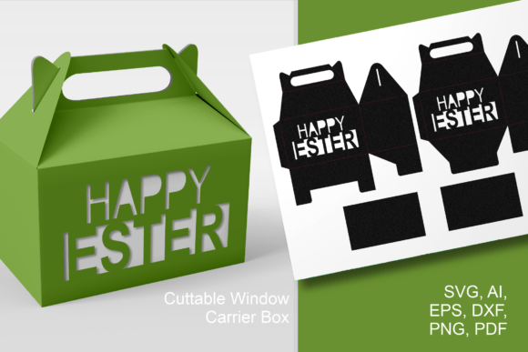 Craft a Joyful Easter Celebration with Typographic Gable Boxes