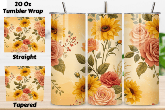Creating Beautiful Tumblers with Golden Hour Floral Wraps