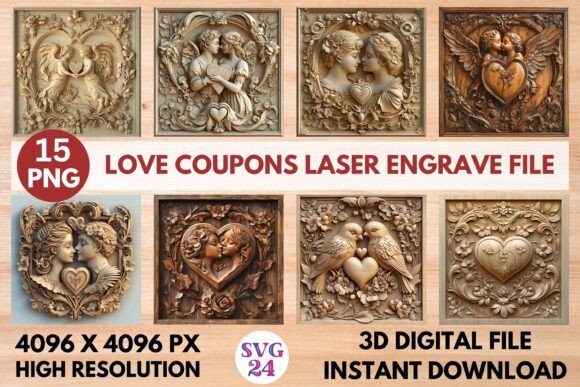 Elevate Your Crafts with Love Coupons Laser Engrave Files