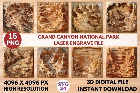 Elevating Craftsmanship: The Grand Canyon National Park Laser Engrave File