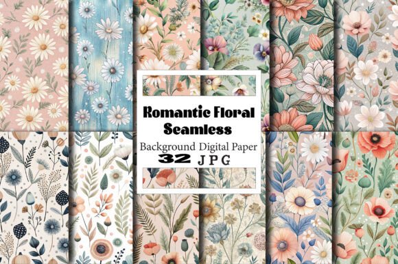 Romantic Floral Digital Paper: A Creative Toolbox