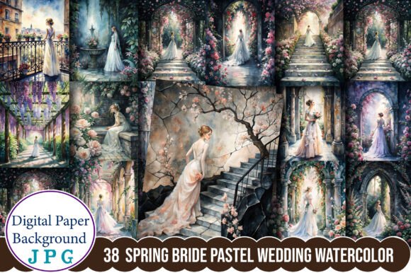 Spring Bride Pastel Wedding Watercolor: A Toolkit for Creative Expression