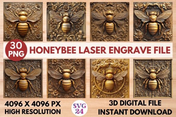 Strategic Crafting: The Honeybee Laser Engrave File as a Design Asset
