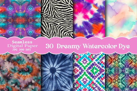 The Allure of Dreamy Watercolor Dye Patterns