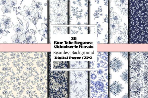 The Art of Blue Toile: A Versatile Digital Asset for Modern Creators