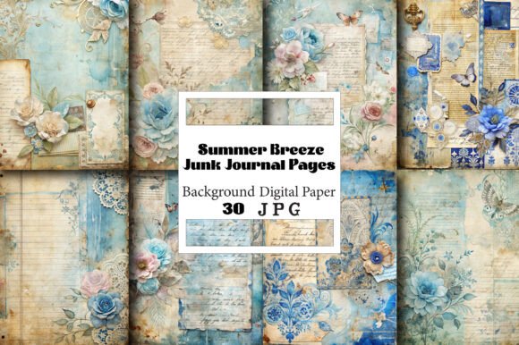 The Creative World of Summer Breeze Junk Journal Pages