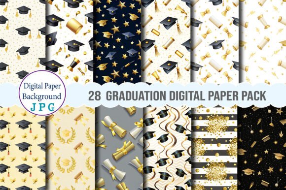 The Graduation Digital Paper Pack: Your Creative Toolkit for Celebrating Success