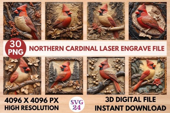 The Northern Cardinal Laser Engrave File: A Creative Resource