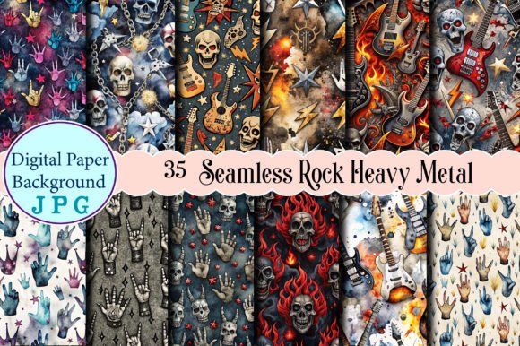 The Versatile Foundation: Unleashing Seamless Rock Heavy Metal Digital Papers
