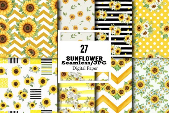 The Versatile Sunflower Pattern: Your Go-To Digital Asset for Creative Projects