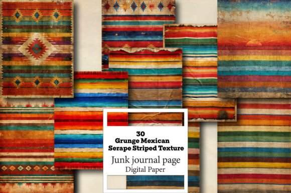 The Versatility of Grunge Mexican Serape Striped Texture