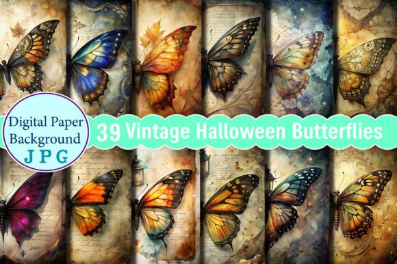 Unleashing Creative Magic with Vintage Halloween Butterflies