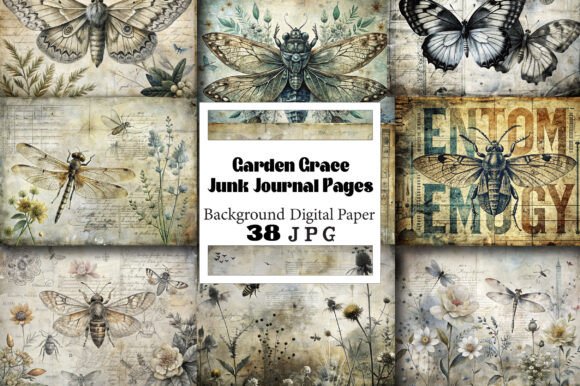 Unlock Creativity with Garden Grace Junk Journal Pages