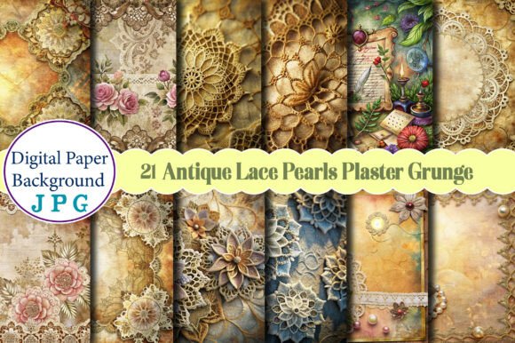 Unlocking Creative Potential with Antique Lace Pearls Plaster Grunge